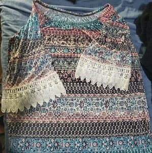 Patterned tunic